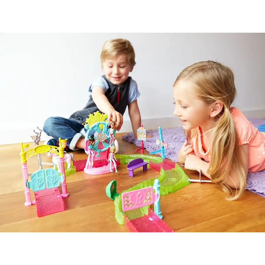 Barbie Parti e Vai Il Luna Park FHV70 Barbie - 3