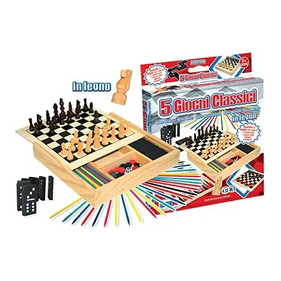 Board games 5 in 1 in wood Ronchi Supertoys s.r.l. - 1