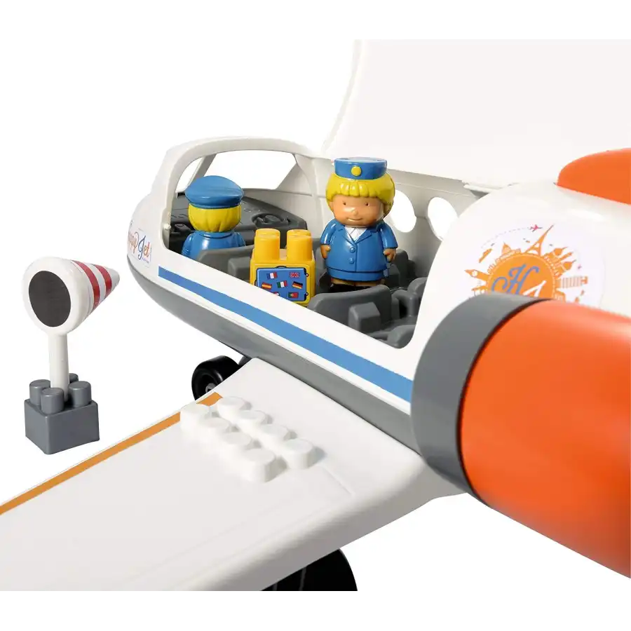 Ecoiffier Abrick Flugzeug Happy Jet Spiuelzeug Kinderspielzeug Airplane NEU 