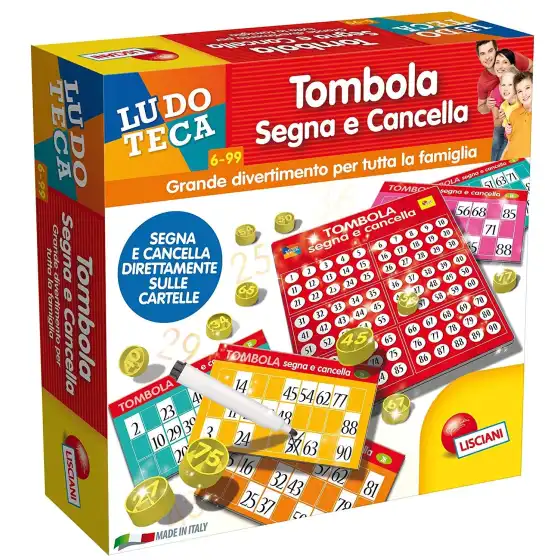 Tombola Segna E Cancella Ludoteca 56996  Lisciani - 2