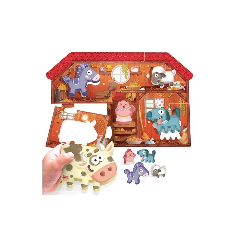 Montessori Il Mio Primo Puzzle La Fattoria Headu - 3