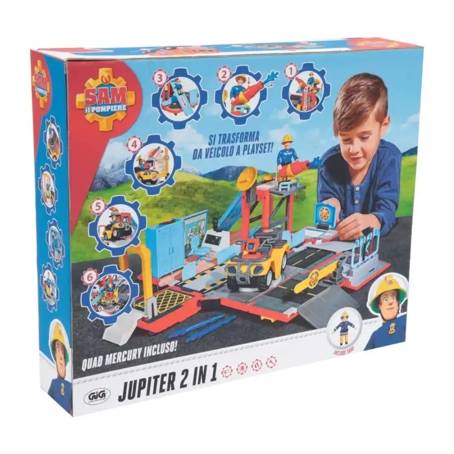 Sam Il Pompiere Camion Jupiter 2 In 1 Giochi Preziosi - 6