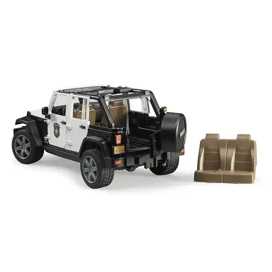 jeep wrangler rubicon con poliziotto luci e suoni scala 1:16 Bruder - 1