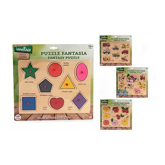 Assorted Fantasy Wooden Puzzle Game Globo - 1