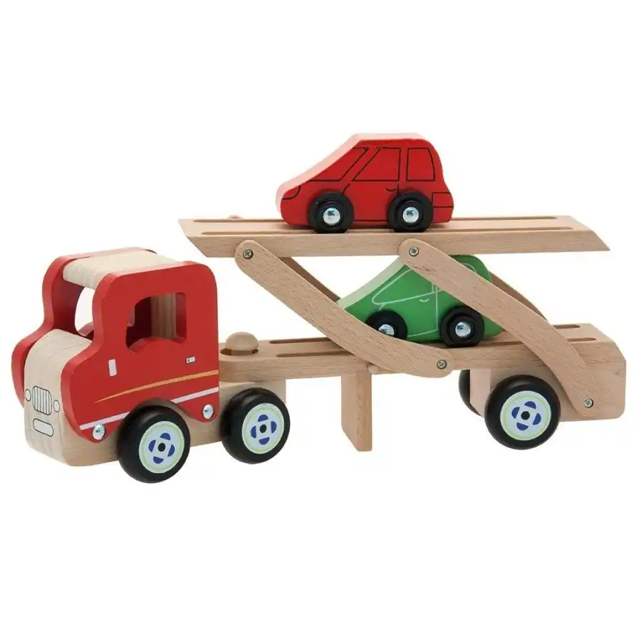 Gioco in legno Camion Trasporto con 2 Auto Teorema - 1