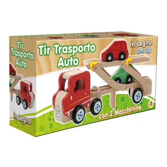 Gioco in legno Camion Trasporto con 2 Auto Teorema - 3