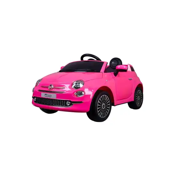 Macchina Fiat 500 Rosa 12V Originale - 2