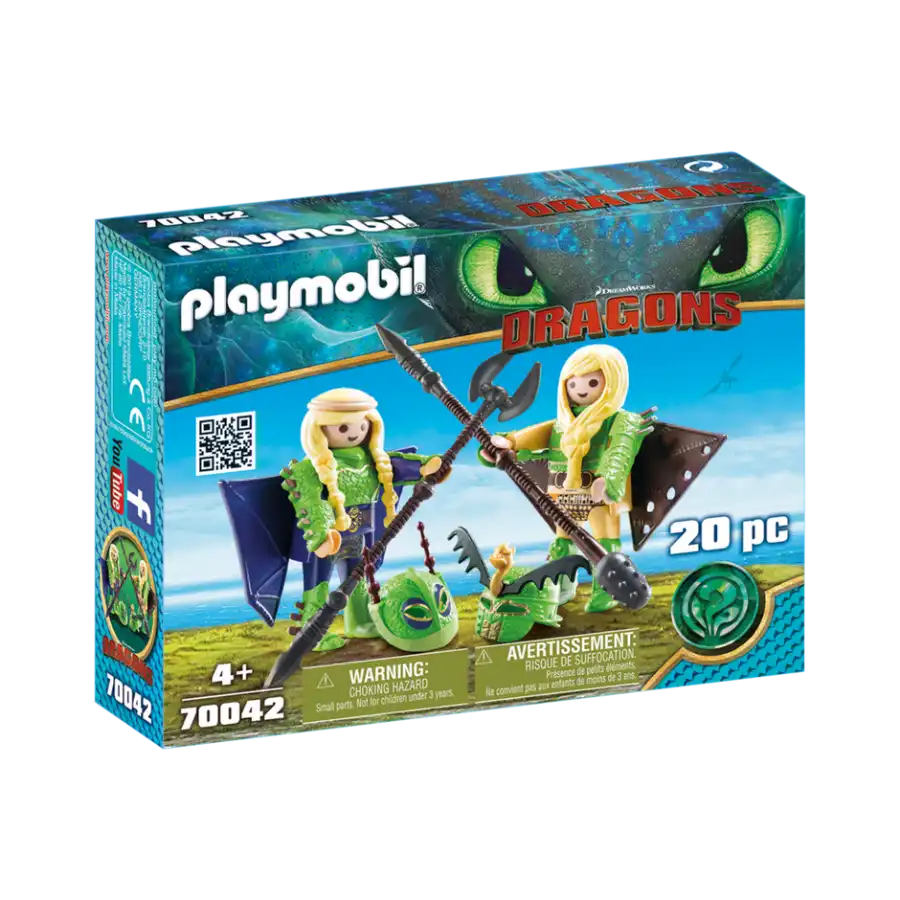 Playmobil Dragons 70042 Testabruta e Testaditufo Playmobil - 3