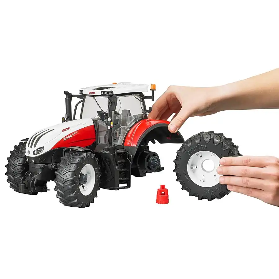 Trattore Modellino Steyr 6300 Terrus CVT Scala 1:16 Bruder - 5