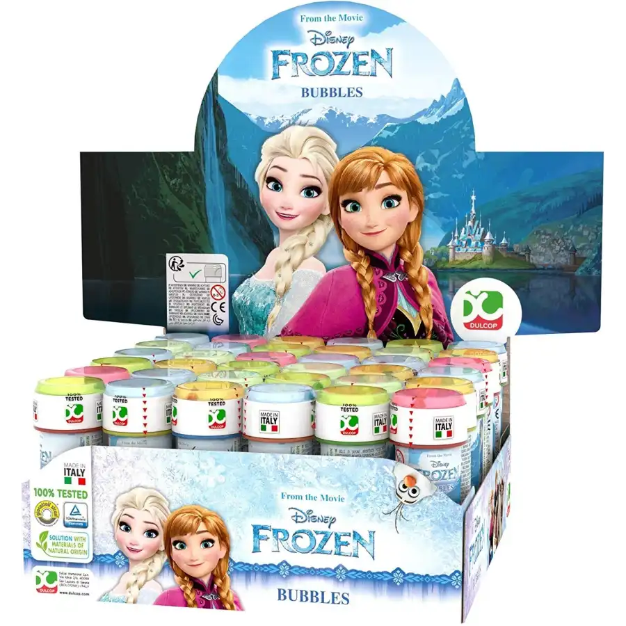 Espositore 36 Flaconi da 60 ml Bolle di sapone Frozen Dulcop - 1