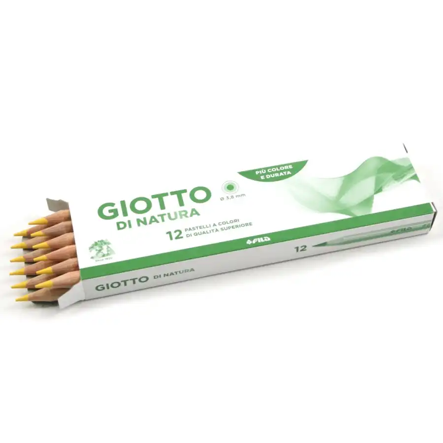 Giotto Di Natura 240304 - Matite Colorate - Giallo Scuro  - Conf. 12 pz Fila - 2
