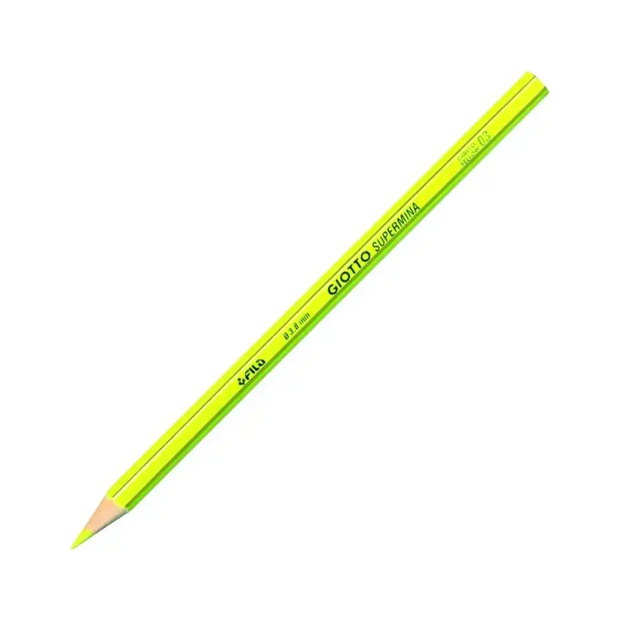 Giotto Supermina 239003 - Matite Colorate - Giallo - Conf. 12 pz Fila - 1