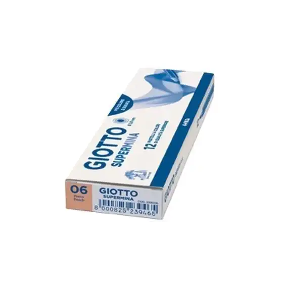 Giotto Supermina 239006 - Matite Colorate - Pesca- Conf. 12 pz Fila - 2