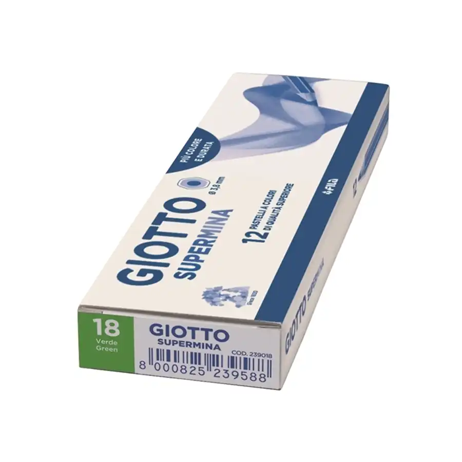 Giotto Supermina 239018 - Matite Colorate - Verde - Conf. 12 pz Fila - 2