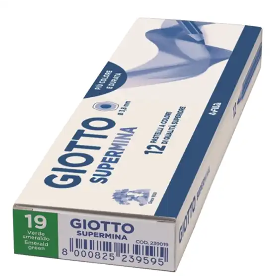 Giotto Supermina 239019 - Matite Colorate - Verde Smeraldo - Conf. 12 pz Fila - 2