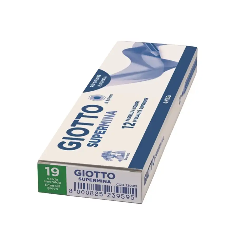 Giotto Supermina 239019 - Matite Colorate - Verde Smeraldo - Conf. 12 pz Fila - 2