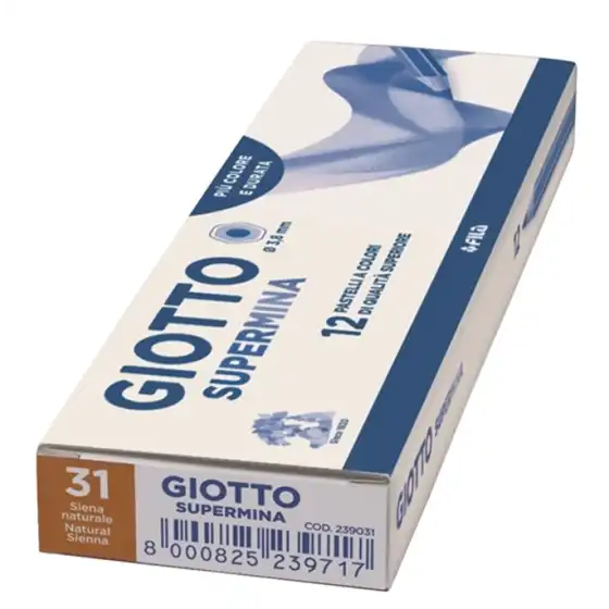 Giotto Supermina 239031 - Matite Colorate - Terra di siena- Conf. 12 pz Fila - 2