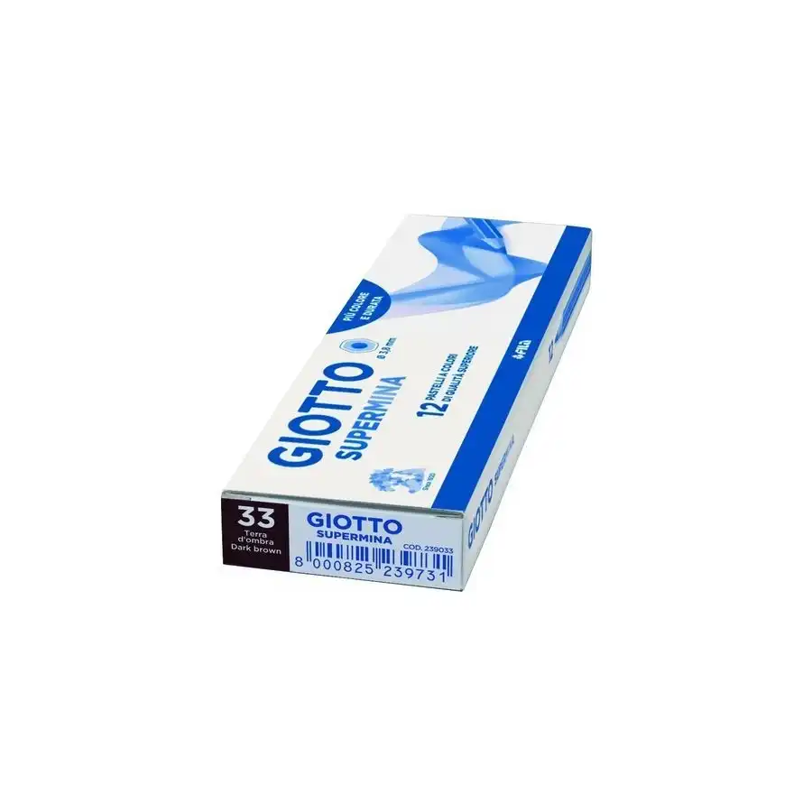 Giotto Supermina 239033 - Matite Colorate - Terra D'ombra - Conf. 12 pz Fila - 2