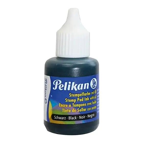 Inchiostro con Olio N4 per Timbri Nero 30ml Pelikan - 1