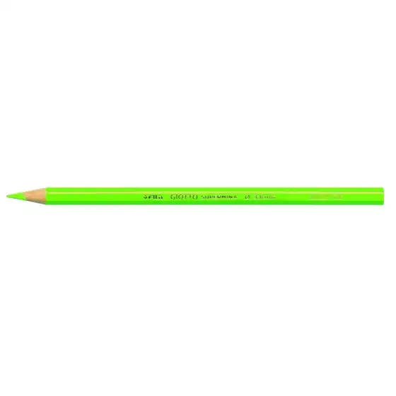 Giotto Supermina 239054 - Matite Colorate - Verde Fluo - Conf. 12 pz Fila - 2