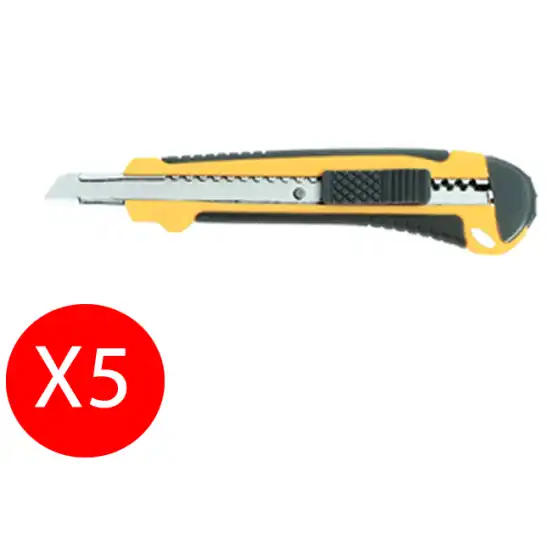 Wiler Taglierino Cutter Piccolo gommato autobloccante 5 Pezzi Originale - 1