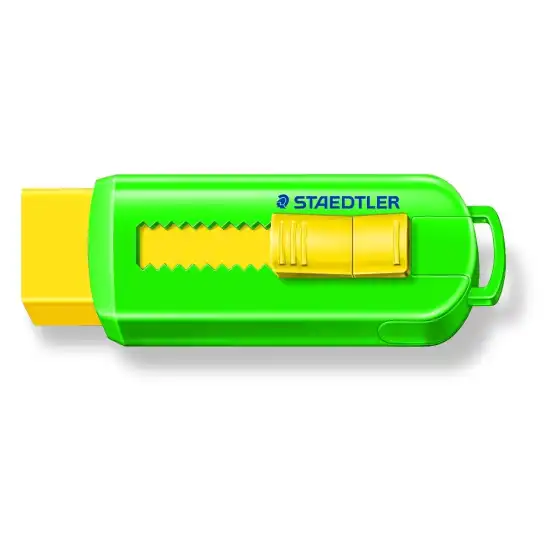 Staedtler  - Gomma  525 PS1 S - Colori Assortiti -  Con cursore di scorrimento - Conf. 12 pz Staedtler - 3