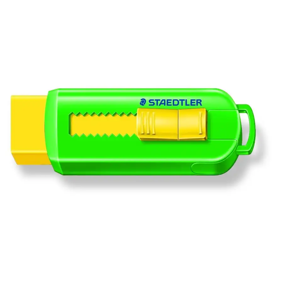 Staedtler  - Gomma  525 PS1 S - Colori Assortiti -  Con cursore di scorrimento - Conf. 12 pz Staedtler - 3