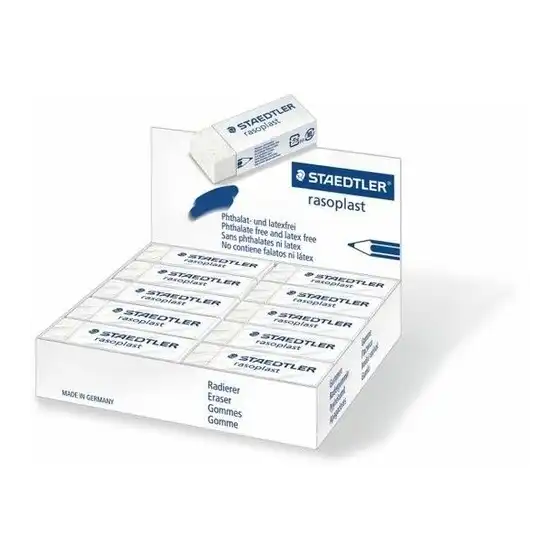 Staedtler - Gomma rasoplast 526 B20 -  65 x 23 x 13 mm - Confezione 20 pz Originale - 1