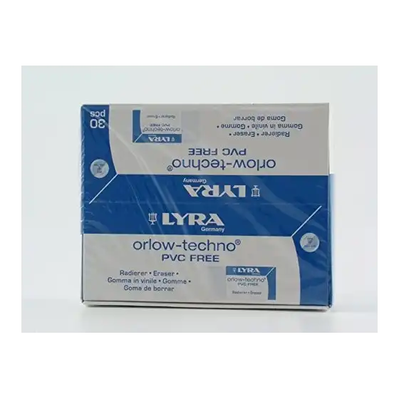Lyra L7413300 Gomma Orlow-techno PVC free - 48x18x11 mm - Confezione 30 gomme Fila - 1