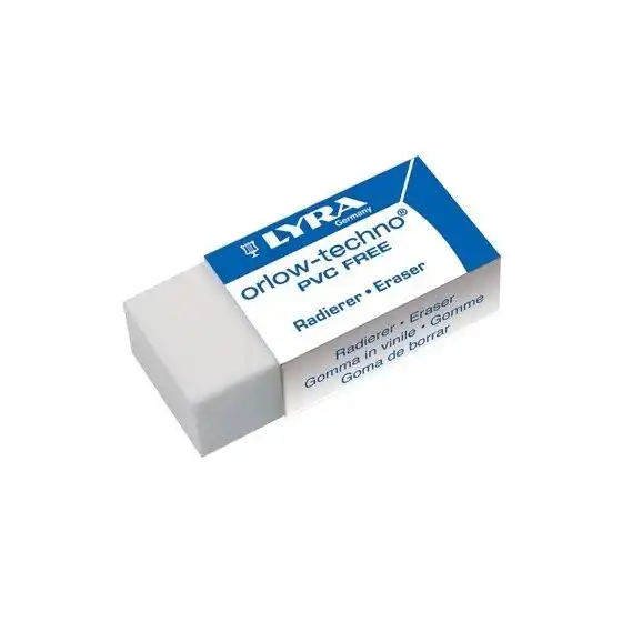 Lyra L7413300 Gomma Orlow-techno PVC free - 48x18x11 mm - Confezione 30 gomme Fila - 2