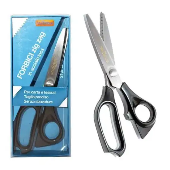 Forbice Da Ufficio Zig zag Impugnatura In ABS 21,5cm  A.N.S International - 1