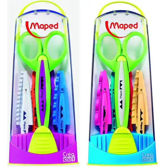 Decorative scissors with case +5 interchangeable blades Maped - 3