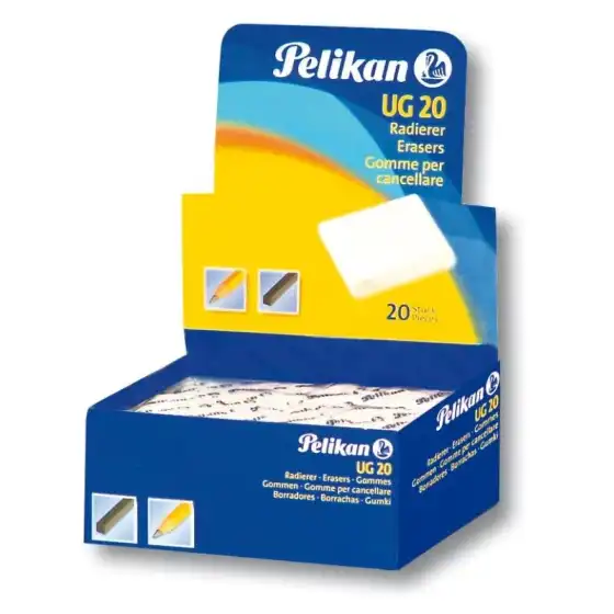 Pelikan 0ARM20 - Rubber Bread UG 20 white - Pack of 20 pcs Pelikan - 2
