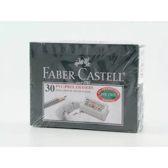 Faber Castell 188730 - Gomma in Vinile PVC Free 7086-30 - Conf. 30 pz Faber Castell - 1