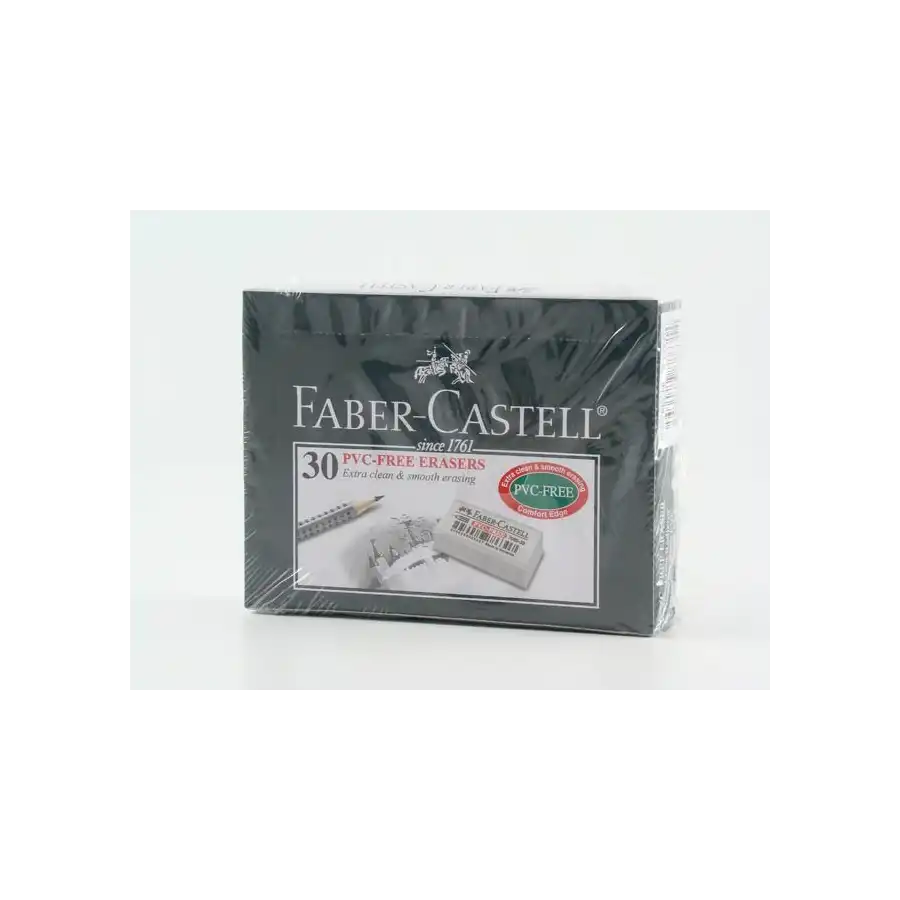 Faber Castell 188730 - Gomma in Vinile PVC Free 7086-30 - Conf. 30 pz Faber Castell - 1