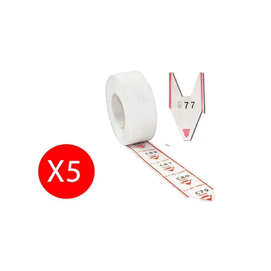 Kit 5 Rotoli Etichette per eliminacode VR1 5 Rotoli da 2000 Etichette Originale - 1