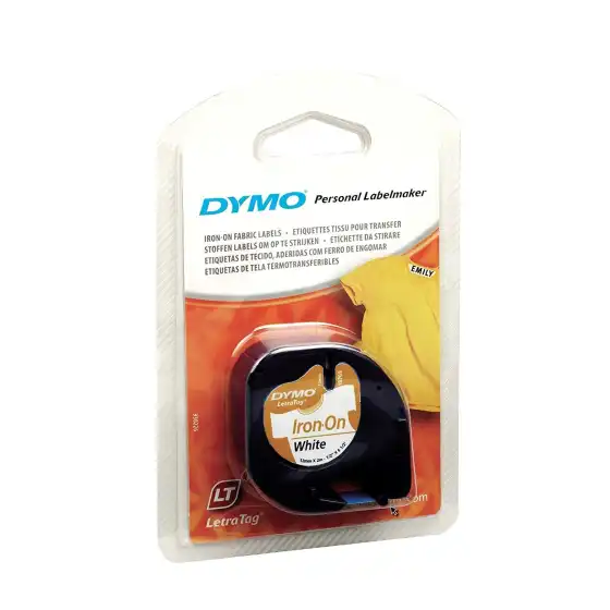 Nastro Etichettatrice per tessuti e stoffe Bianco Per Dymo Letratag 12mm X 2m Dymo - 2
