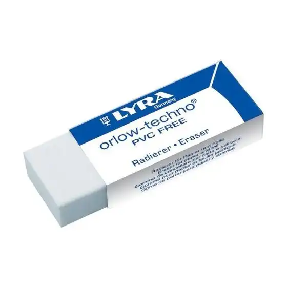 Lyra  L7410200  Gomma Orlow-techno PVC free - 62x22x12 mm - Confezione 20 gomme Originale - 2