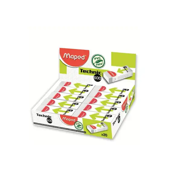 Maped 011600 - Espositore 20 pz Gomme Technic 600 Dust Free  Maped - 2