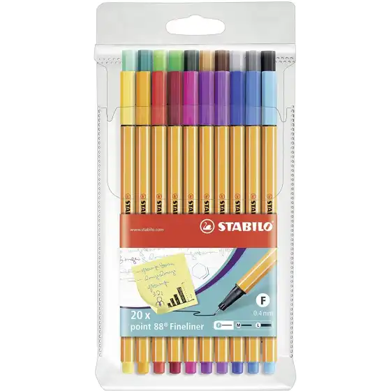 Stabilo - Penna fineliner point 88 - Colori Ass. - Conf. 20 pz Stabilo - 3