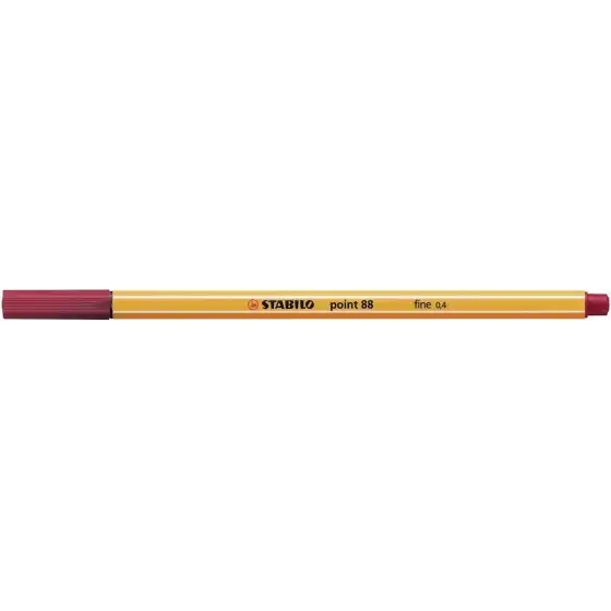 Stabilo 88/50  - Penna fineliner point 88 -  Rosso Cremisi - Conf. 10 pz Stabilo - 2