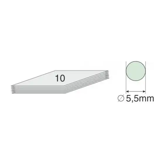 Wiler Perforatore Carta Metallico a Pinza Foro singolo 10 fogli 5 Pezzi Wiler Italia Srl - 1