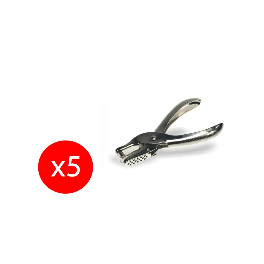 Wiler Perforatore Carta Metallico a Pinza Foro singolo 10 fogli 5 Pezzi Wiler Italia Srl - 2