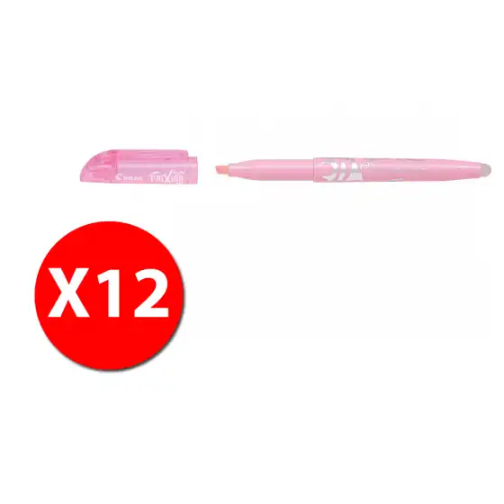Pilot 009145 - FriXion Light Soft - Evidenziatore - Rosa - Punta Media - Conf. 12 pz  Pilot - 3