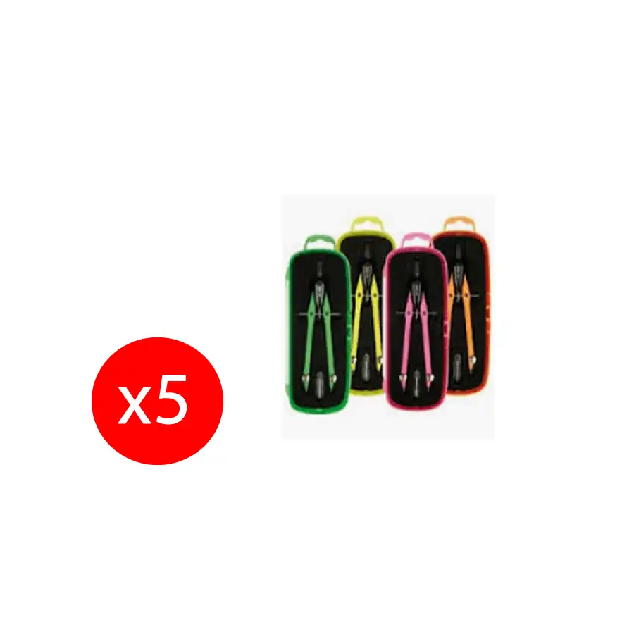 Compasso Balaustrone Edizione Colorata Confezione da 5 Colori Assortiti Eredi Crotti - 1