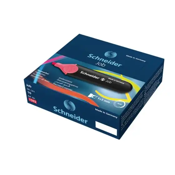 Schneider 1502 - Evidenziatore JOB - Rosso - Conf. 10 pz Schneider  - 4