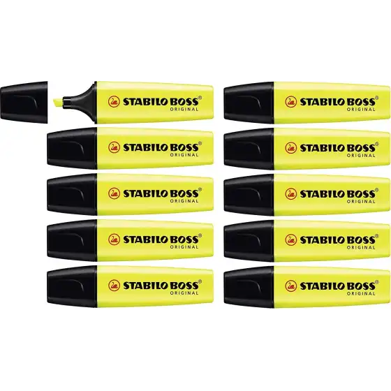 Stabilo 70/24 -  Evidenziatore BOSS ORIGINAL - Giallo - Conf. 10 pz Stabilo - 3