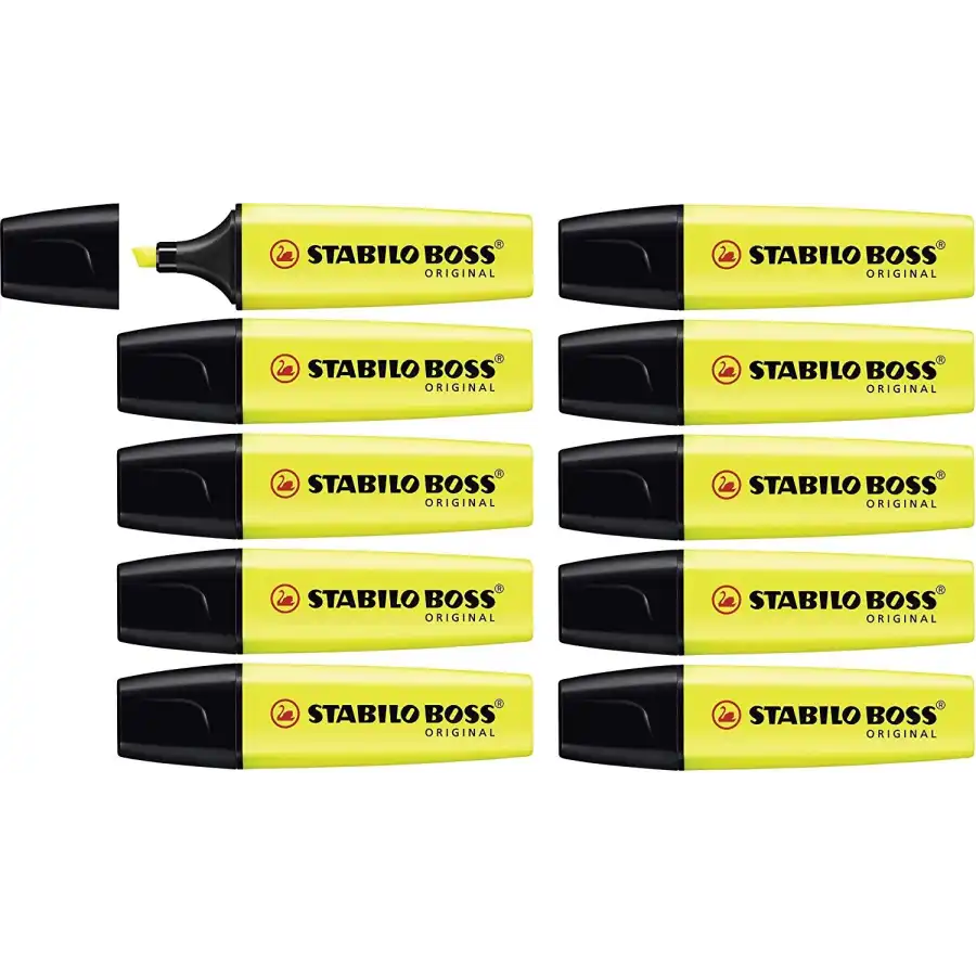 Stabilo 70/24 -  Evidenziatore BOSS ORIGINAL - Giallo - Conf. 10 pz Stabilo - 3