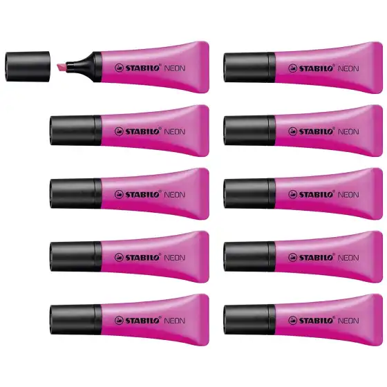 Stabilo 72/58 -  Evidenziatore STABILO NEON - Magenta -  Conf. 10 pz Stabilo - 3