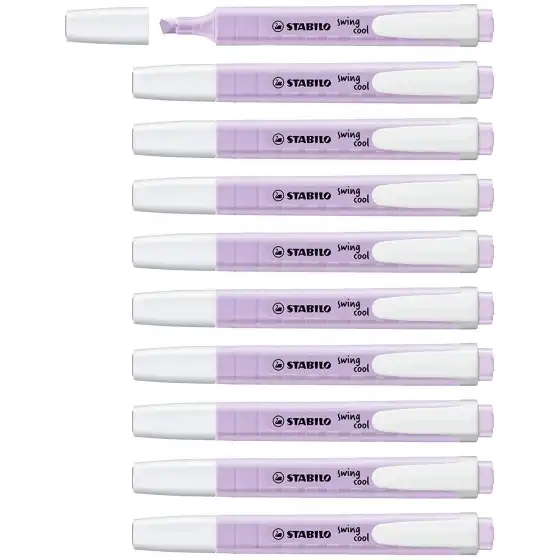 Stabilo   275/155-8 -  Evidenziatore STABILO swing cool Pastel  - Glicine -  Conf. 10 pz Stabilo - 2